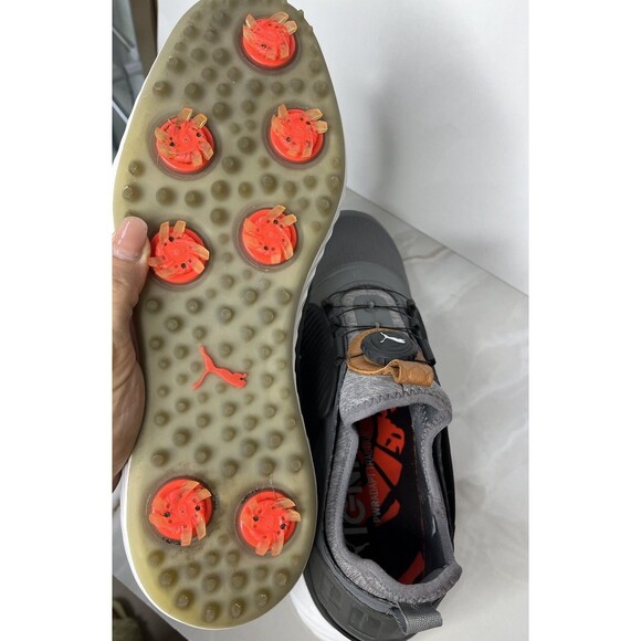 PUMA Men Sz Us 11.5 Ignite Pwradapt Caged Disc Golf Shoe Grey Sneakers - Picture 6 of 9